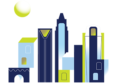 夏洛特 skyline illustration