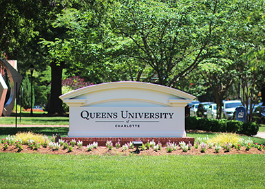 Queens front sign on Selwyn Avenue