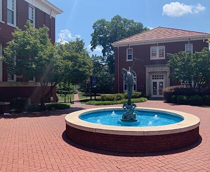 Diana Fountain courtyard