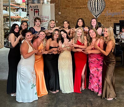 Sorority formal group photo
