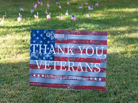 Thank You Veterans sign