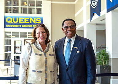 President Book and acting President Cureton